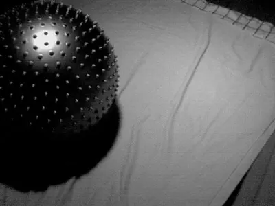 Tent with balls