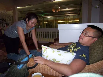 Ion cleanse detoxification foot spa