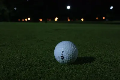 Glowing in dark golf ball