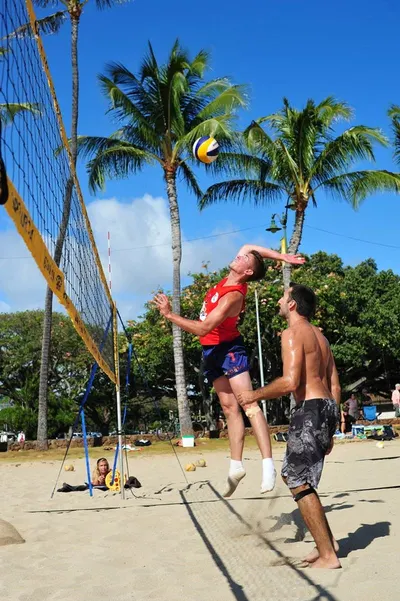 Volleyball Net Beach Special Yellow & Black