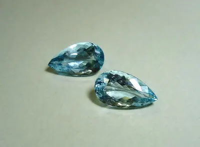 London Blue Topaz Pears Briolette Beads