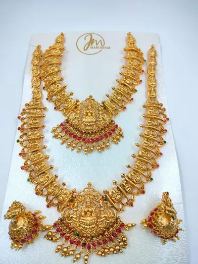 Antique Finish Necklace, Long Necklace Set