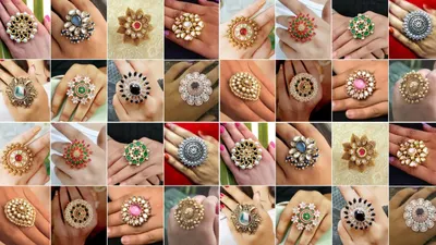Designer Adjustable Imitation Finger Rings for Women – Wholesale Export Quality - Image 3
