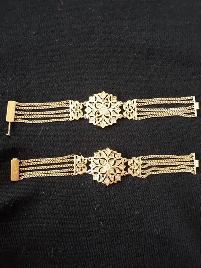 Brass with Gold Plated  adorned