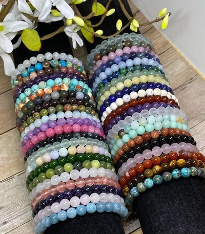 Neffly Natural Colorful 5mm Bracelets