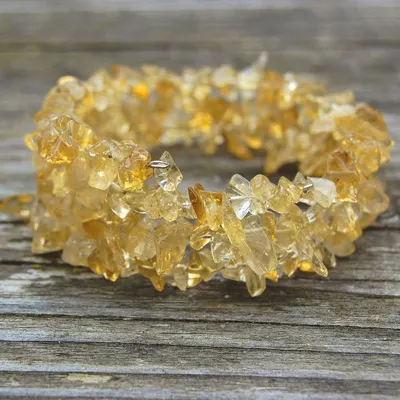 Yellow Citrine Gemstone Chips Tree by H S R ENTERPRISES