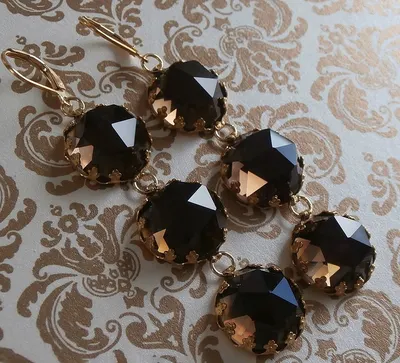 Black Long Dangler Jhumki Earrings