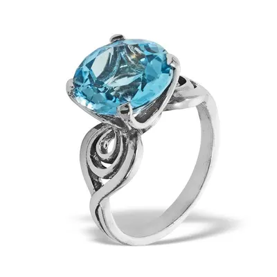 PRATITI 925 SILVER RING WITH NATURAL GEMSTONE