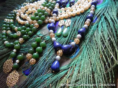 Chandan Japa Mala Made With Blue Thread