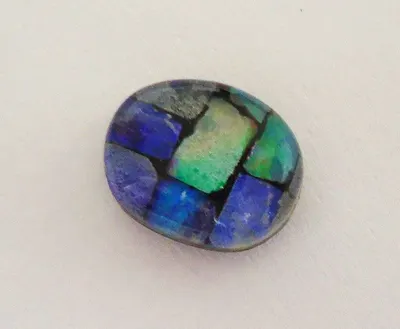 Seven Chakra Bonded Worry Stone by Ganesha Crystal Agate