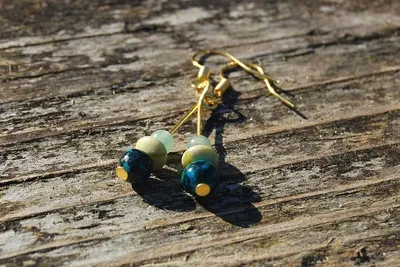 Neffly 6 Mm Natural Beeswax Earrings Earrings