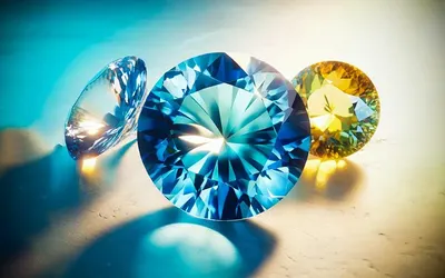 cubic zircon round star cut stone