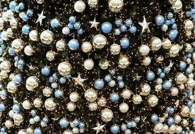 Turquoise Mercury Glass Tree, 20 In & 15 In