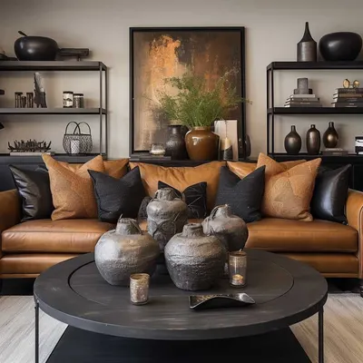 Leather Cushion Cover Throw Pillow Covers by Qoptum Private Limited