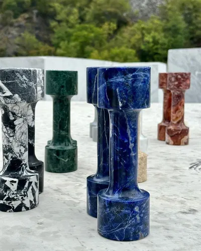 Firozah Pillar Candleholder