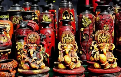 Wooden Statue Lord Ganesh by Suganthi Exports