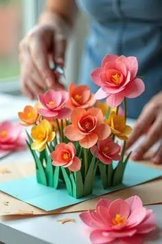 Paper flowers by Paperinuse Inc.