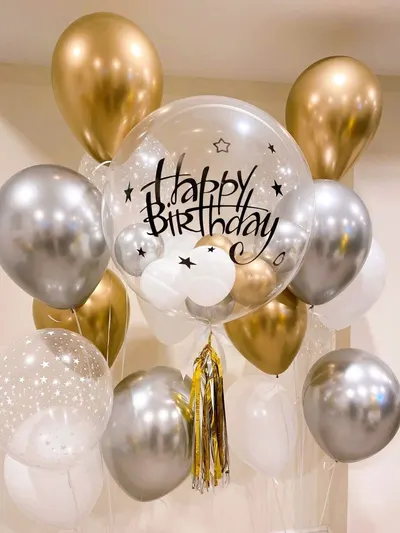 Hippity Hop Silver 18 Inch Star Foil Balloon