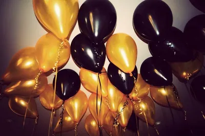 Hippity Hop Black Gold Balloon Bunch Cake Topper