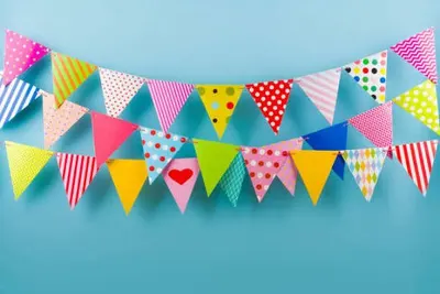 Hippity Hop Happy Birthday Banner Multi