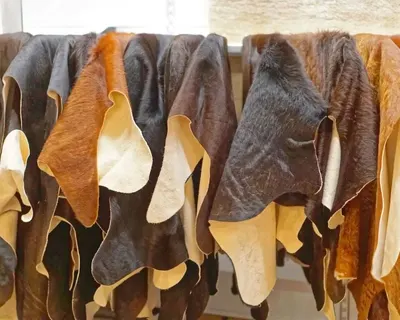 Raw lambskin
