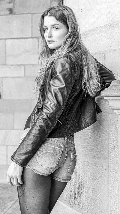 Ladies Long Sleeve Four Pockets Denim Jacket