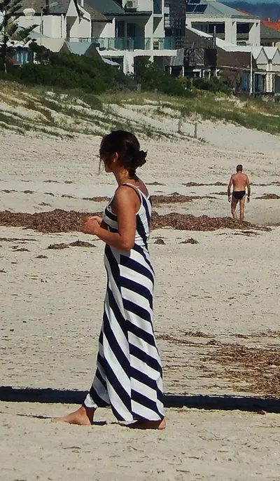 Striped Hijab Swimsuit
