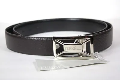 Tux Genuine Leather Belt with Nickle Buckle