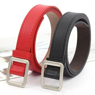 Ladies 2nd layer leather belt