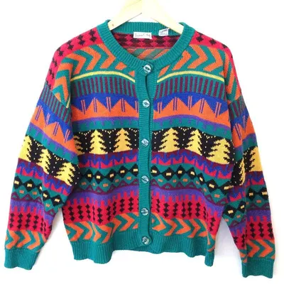 Acrylic Wool Cardigan Sweater