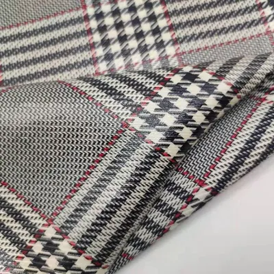 Microfiber Plaid Tablecloth Grey