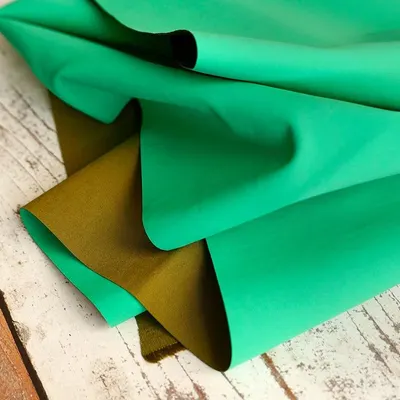 Green Silk Taffeta Fabric by Aditya Consultant