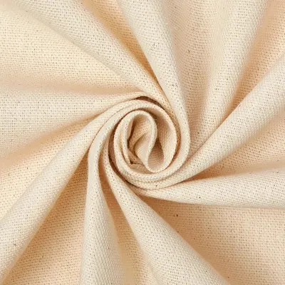Beige Plain Cotton Silk Fabric by Aditya Consultant
