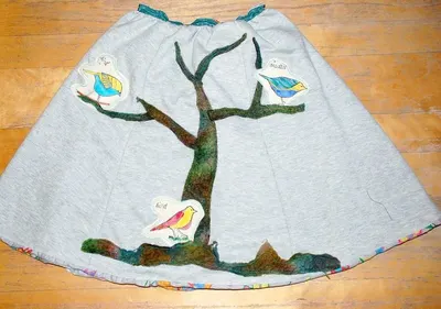 Kids ring slub skirt