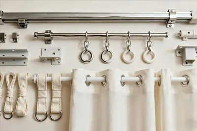 Curtain rod set