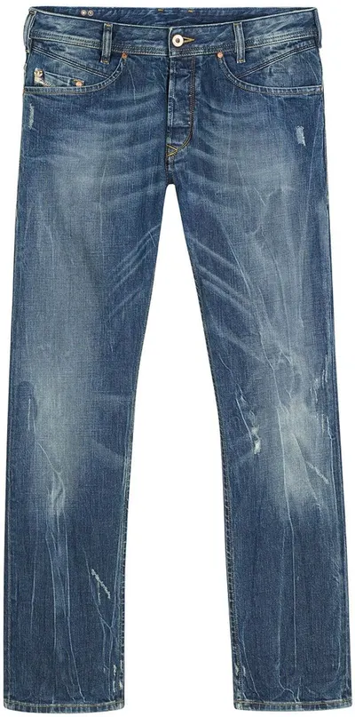 Jeans Men Slim Fit Ripped Denim Jeans Pants