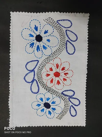 Multicolor Embroidery Lace