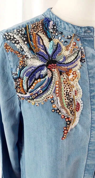 Beaded Shorts Dress
