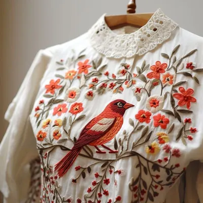 Embroidered Silk Kimono Jacket