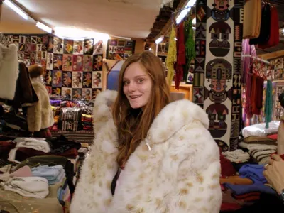 Raw fur skin