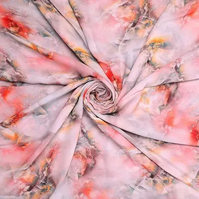 Custom Printing 100% Pure Silk Chiffon Fabric