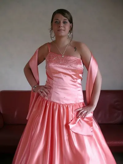 Neck court train taffeta evening