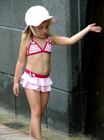 Juicy couture striped terry bikini