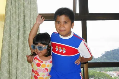 Mascot boy and girl