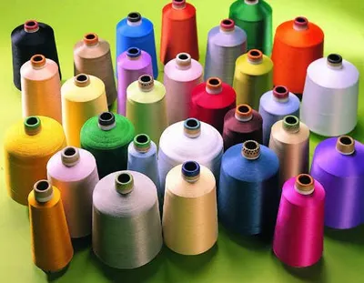 Spun polyster sewing thread