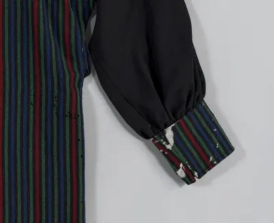 Multi Colour Stripped Print Straight Kurta by Golden Bricks Infrastructure Private Limited