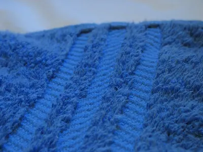 Cross Blue Knitted Slouchy Beanie