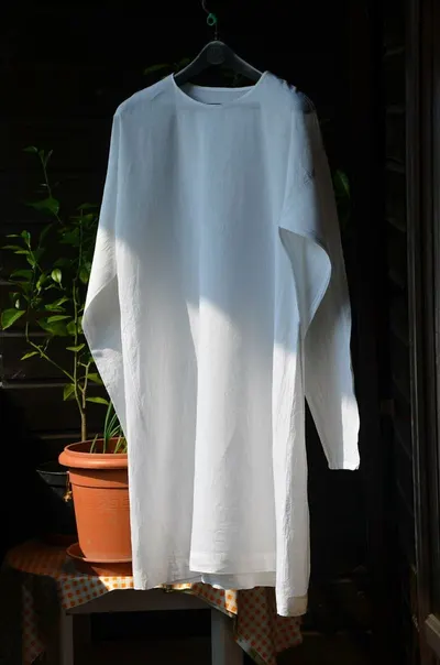 Cotton Stasging Stand Collar Shirt