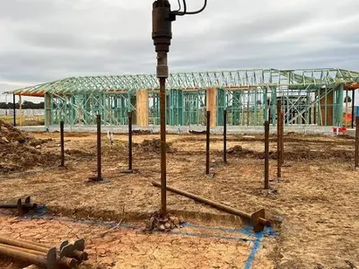 Ground screw ground mounting
