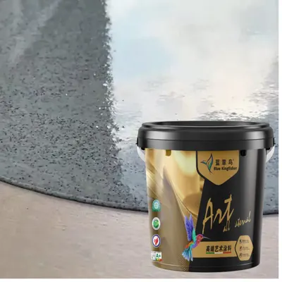 Blue Kingfisher epoxy floor paint comes in barrels and is liquid for easy application. Multiple colors are available to refresh the floor. by Zhongshan Blue Kingfisher New Environmental Protection Materials Co., Ltd